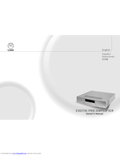 Linn EXOTIK Owner's Manual