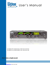 Listen Technologies LT-800-216 User Manual