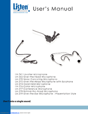 Listen Technologies LA-279 User Manual
