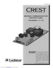 Crest Audio Sync Condensing Boiler 1.5 Instructions Manual