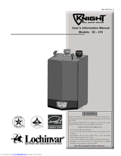 Lochinvar KNIGHT 210 User's Information Manual