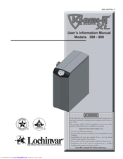 Lochinvar KNIGHT 399 - 800 User's Information Manual