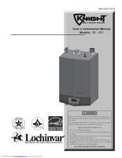 Lochinvar KNIGHT 51 User's Information Manual