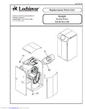 Lochinvar Knight KB 80 thru 285 Replacement Parts List