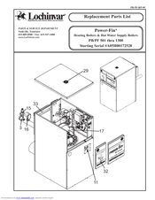 Lochinvar Power-Fin PF1300 Replacement Parts List