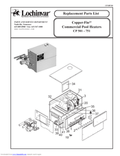 Lochinvar Copper-Fin2 CP 501 - 751 Replacement Parts List