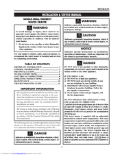 Lochinvar EGS050 Installation & Service Manual