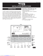 Lochinvar MP2 Installation Instructions Manual