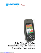 Lowrance AirMap 600c Operation Instructions Manual