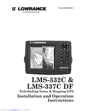head & cover ,No other parts Lowrance LMS-337C DF Sonar fishfinder GPS Receiver 