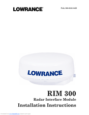 Lowrance RIM 300 Installation Instructions Manual