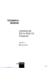 Lsi LSI53C810A Technical Manual