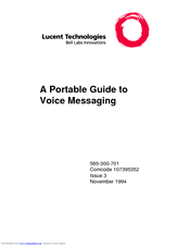 Lucent Technologies 585-300-701 User Manual
