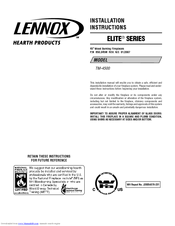Lennox ELITE TM-4500 Installation Instructions Manual