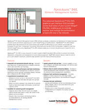 Lucent Technologies DSL Element Management System NavisAccess Brochure