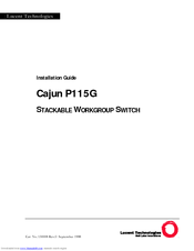 Lucent Technologies Cajun P115G Installation Manual