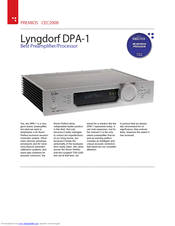 Lyngdorf Audio DPA-1 RoomPerfect Brochure