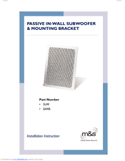 M&S Systems Speaker Installation Instruction