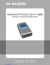 M-Audio MicroTrack 24/96 User Manual