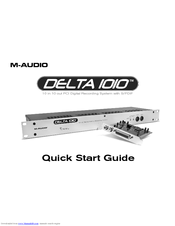 M-Audio DVR Quick Start Manual