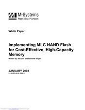 M-Systems Flash Disk Pioneers Flash Memory User Manual
