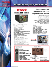 Mace DVR-56MR Specification Sheet