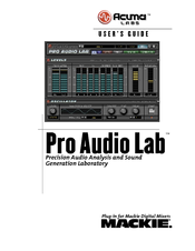 Acuma Labs Pro Audio Lab User Manual