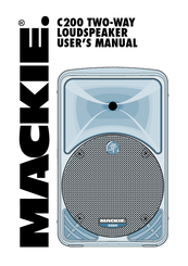 Mackie C200 User Manual