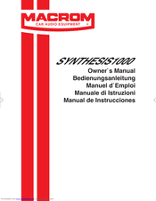 Macrom SYNTHESIS1000 Owner's Manual