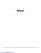 Xerox Document Centre 425 User Manual
