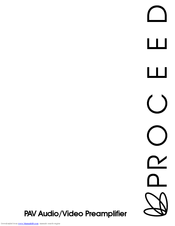 Madrigal Audio Proceed PAV Owner's Manual