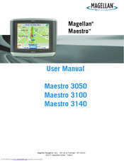 Magellan Maestro 3050 User Manual