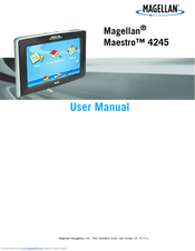Magellan Maestro 4245 User Manual