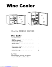 Magic Chef MCWC16M Product Manual