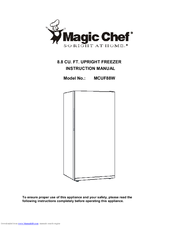 Magic Chef MCUF88W Instruction Manual