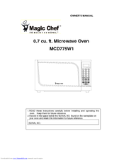 Magic Chef MCD775W1 Owner's Manual