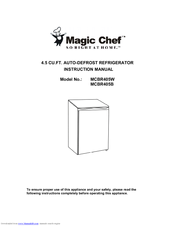 Magic Chef MCBR405B Instruction Manual