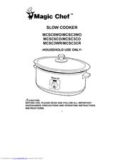 Magic Chef MCSC3CR Instructions Manual