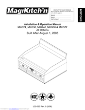 Magikitch'n MKG60 Installation & Operation Manual