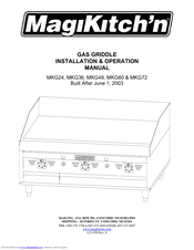 Magikitch'n pmn Installation And Operation Manual