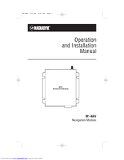 Magnadyne M1-NAV Operation And Installation Manual