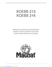 Magnat Audio Xcess 216 Owner's Manual