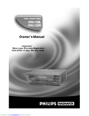 Magnavox VPA115PR Owner's Manual