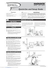 Magnavox 51MP3964H-17B - Setup Manual