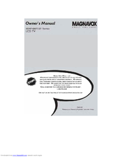 Magnavox 15MF400T - LCD TV FLAT PANEL MONITOR Owner's Manual