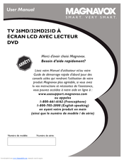 Magnavox 26MD/32MD251D Manuel D'utilisation