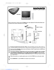 Magnavox 13MC3206 - Tv/dvd Combination Quick Start Manual