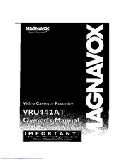 Magnavox VRU442AT Owner's Manual