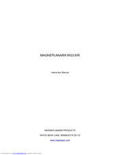 Magneplanar Magneplanar MG3.6/R Instruction Manual