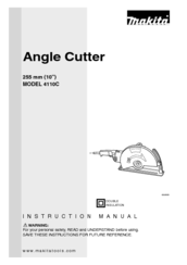 Makita ANGLE CUTTER 4110C Instruction Manual